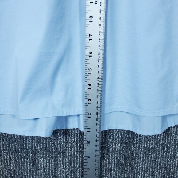 J Jill Top Women Size S Blue V Neck Long Sleeve Capsule Office Career Casual - Picture 9 of 11